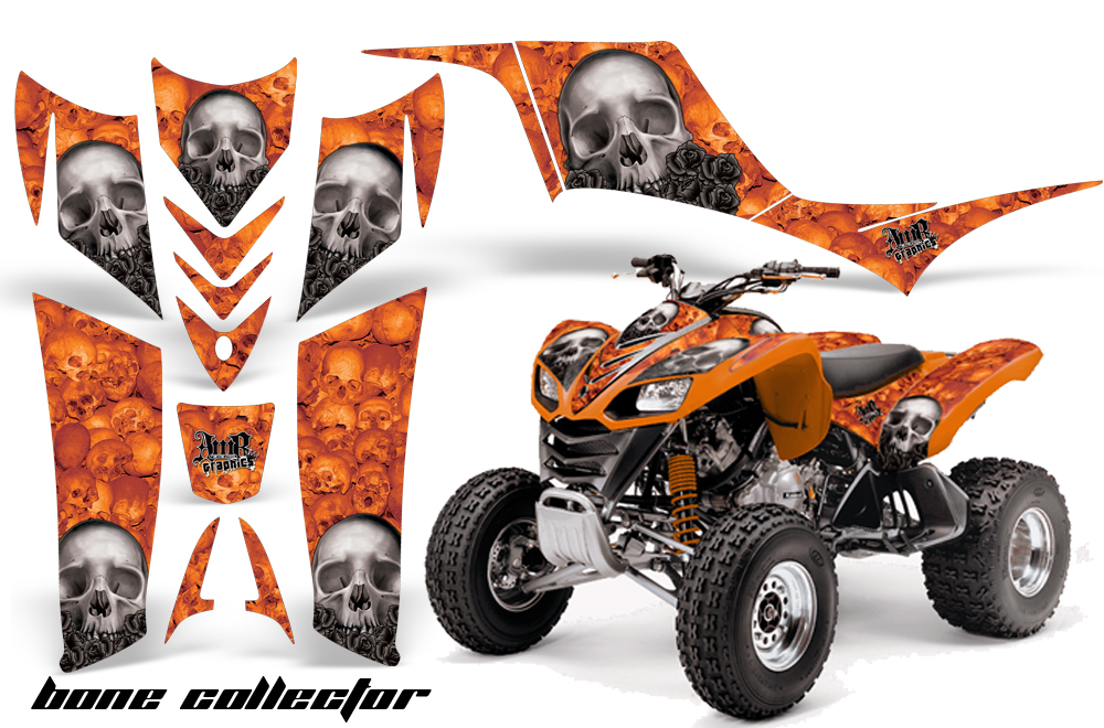 Kawasaki KFX 700 Graphics bonecollector orange